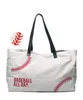 Bolsa de béisbol con bolsillos laterales clásicos, bolsas de viaje de sóftbol de gran capacidad, bolso de compras de lona, accesorios de equipo, tote DOM1477