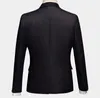 2020 Floral All Black Tuxedo With Shawl Lapel Beach Mens Suits Groomsmen Wedding Tuxedos For Men Formal Prom Suit (Jacket+Pants+Vest)