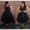 Robe de bal noire grande taille, en Tulle, Sexy, transparente, pour occasions spéciales, ligne a, robes de soirée pour femmes, nouvelle collection 2023, 1067