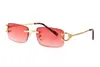Óculos de sol de desenhista de luxo Marca óculos sem aroas sem tons de água PC Moda Clássico Mens Senhoras Luxo Óculos de Sol Espelhos para mulheres