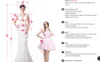 Elbiseler 2019 Seksi Spagetti kayışları Tutkun Dantel Kısa Kokteyl Elbiseleri Aplike Üst Boncuklu Kısa Prom Elbiseler Arapça Ucuz Parça