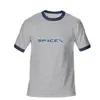 men Space X Logo short sleeves Tees Men's T-shirt Popular Custom Boyfriend Plus tshirt simple style Tee shirt SpaceX T shirts Polos