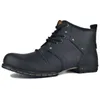 Herren-Leder-Chukka-Stiefel für Herren, modische Schnürstiefel, Freizeitschuhe, echtes Leder, Retro-Stiefel, europäische Größe 39–47