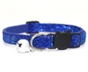 Pet Collar Pet Cat Head Safety Buckle Small Dog Patch Sequins Bell Collar GB937