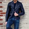 Hommes Faux hiver Veste Cuir Homme manteaux mâle chaud hanche Popping Cuir Deri Ceket Bomber Veste