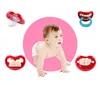 100pcs Cute Funny Dummies Pacifier Baby Novelty Maternity Toddler Child Teething Nipples funny Moustache tooth Pacifiers