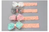 Fashion Girls Headbands Organza Elastic Headband Big Bow Lace Baby Hair Band Head Wrap Kids Toddler Infantil Princess Headwear Accessories