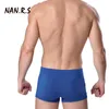 Underpants Solid Classic Bamboo Mens 속옷 복서 섹시한 남자 Cuecas Masculina de Marca1265m에 대한 가랑이가 없습니다.