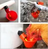 10 pz Pollo Bere Tazza Bevitore Automatico Pollo Alimentatore di Plastica Pollame Acqua Potabile Tazze Facilità di Installazione Con Viti