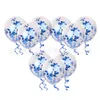 Palloncini di coriandoli dorati misti Decorazione della festa di compleanno Bambini Palloncino metallico per adulti Set di palloni per aria Compleanno Ballon Decor Baloon8215644