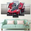 Modular HD Print Artwork Modern Comalo red Sports Car Poster Home Decor Wall Art 5 Pieces Pictures Wall art Canvas Painting