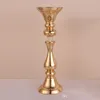 50cm Höjd Metal Candle Holder Candle Stand Wedding Centerpiece Flower Rack Road Bly Gold