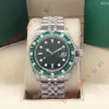 40mm Rbow Rainbow Diamond Bezel Sapphire Baselworld Watch Mens Automatic Green Watches Men Sport 116610LV Sub Date Wristwatches283e