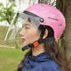 Moon Motorcycle Helmets Electric Bicycle Helmet Ultralight PC+EPS Long Lens Visors Men Women Scooter Motorbike Safe Hat1