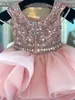 Children Pageant Dresses for Toddler Infant Baby Girl Little Miss 2019 Unique Turq Blush Cupcake Glitz Kid Birthday Wedding Guest Party Gown