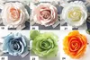 Alta imitación de la cabeza de rosa Materiales de pared de flores Flores artificiales Cabezon Big Rose Flower Diámetro de aproximadamente 12 cm de altura aproximadamente 8 cm SF0214