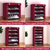 3/4/5/6/8 Layers Dustproof Assemble Shoes Rack DIY Home Furniture Non-woven Storage Shoe Shelf Hallway Cabinet Organizer Holder Y200429