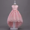 Summer Flower Lace Girls Wedding Pageant Party Dresses Princess Formal Prom Gowns Size 3-14 Years 2019 New Kid Girl Clothes