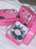 3D Mink Eyelash Packaging Case Small Suitcase Packaging Fake Eyelash Packaging Box Lashes Boxes Faux Cils Strip Case