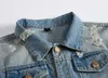 CALOFE Slim Fit Men Denim Blue Jeans Coat Long Sleeve Holes Jacket Spring Casual Male Streetwear Cowboy Button Vintage Jackets SH190906
