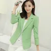 Candy cor moda elegante rosa blazer mulheres outono casual simples sólido negócio trabalho trabalho blazzer mujer 2019 moda blaser ternos