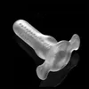 Adult sex toys transparent multifunction hollow anal plug anal sex men and women anal sex masturbation products8714357