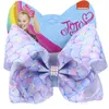 8 -calowy joJo siwa Hair Akcesoria Bow Flower Syrenca z klipsami krążkowymi Dziewczyny Duże akcesoria do włosów opaska do włosów