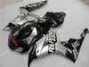 OEM-formsprutningsfeedningar för Honda CBR1000RR 2006 2007 Silver Black Fairing Kit CBR 1000 RR 06 07 HA24