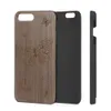 iPhone 11 12 x XR XS Max Plus環境に優しい木製スプレー黒彫刻と印刷パターン注文のケースカバーのための耐衝撃的な電話ケース