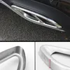 Car Tail Throat Exhaust Pipe Frame Decoration Stickers Trim For Mercedes Benz A Class A180 200 2019 Stainless Steel Styling