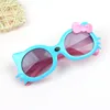 Kids Fashion sunglasses children Bows catoon cat outdoor goggles Trend boys girls adumbral glasses kids modelling glasses C6359