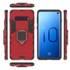 Ringhållare Kickstand Cover Case Armor Robust Dual Layer för iPhone 6 6S 7 8 Plus XR XS XS Max Galaxy S9 S10 Plus150PCS / Lot