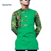 Случайная мужская рубашка африканская одежда африканская одежда Pathiki Print стрелка шаблон рубашка рубашка топы базин богатая традиционная африканская одежда Wyn551