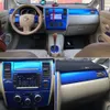 Nissan Tiida 2005-2010 인테리어 중앙 제어 패널 도어 핸들 3D / 5D 탄소 섬유 스티커 데칼 자동차 스타일링 액세서리