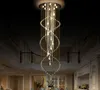 Tubor Lampadario di cristallo moderno di lusso Breve creativo K9 Scale Lampada a sospensione Hotel Progetto Apparecchi di illuminazione Lustre hanglamp Luce MYY