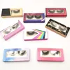 Colorful Flash Paper Box 3D Faux Mink Eyelashes 100% Cruelty free Lashes Handmade Reusable Natural Eyelashes 1 pair False Lashes Makeup