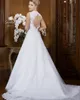 Shouder Robe Wedding Gowns 2023 New Sexy Backless 2 Piece Detachable Skirt 웨딩 드레스 217
