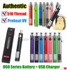 Autentyczne EVOD VV Twist ego 510 bateria UGO-V II 2 waporyzator UGO V3 zmienne napięcie wstępnego podgrzewania zestawy baterii Micro USB Passthrough bateria ecigs