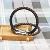 Heißer Verkauf Regenbogen Edelstahl Armbänder klassische Vintage echtes Leder Armband beste Geschenk Schmuck für Männer und Frauen