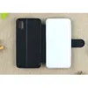 Caso de couro pu em branco para iphone xs xr xs max 8 8plus sublimação flip capa de couro capa protetora