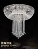 현대 미니멀리스트 LED 크리스탈 샹들리에 가벼운 거실 가벼운 계단 타원형 천장 램프 크리 에이 티브 침실 빌라 샹들리에드 80 * H100
