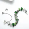 WholesaleMarine encanto serie de joyas de diseño pulsera de lujo bañado en plata con caja de regalo de cumpleaños pulsera de cuentas plateadas de Pandora