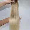 8 60 Balayage Extensões de Cabelo Humano Ombre Médio Marrom Cabelo Ombre 613 60 Loira Clara Com Destaques 100gram3111866