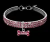 Bling strass animal de estimação cão gato colarinho de cristal filhote de cachorro chihuahua colares coleira para pequenos cães médios mascotas diamond jewelry acessórios s m l