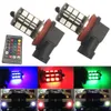 NEW 2PCS 27SMD Bulbs multi-color RGB 5050 H11 H8 1156 3156 7440 H7 9006 9005 LED Replacement fog lights reversing lights with remote