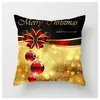 NEW Christmas Burlap Pillow case Christmas Home decoration pillow cover Shams Linen Square Throw Pillowcases Cushion Covers for Be2182388