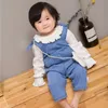 Nouveau été infantile bébé garçons barboteuse filles enfants Onesies Denim barboteuses combinaisons enfant body 14810