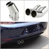 Freeshipping Auto Tail Pipes Vervanging Auto-stijl Dual Pipe Roestvrijstalen uitlaat Pijpen Lemler Tips voor VW Golf 4 Bora Jetta