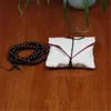 Linje bomullspåse Smycken Förpackning med Rope Gullig Drawstring Storage Mini Pouches Wedding Party Gift YQ00783