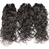販売10A高級濡れと波状の髪18 20 22インチ3バンドルブラジルペルーウォーターウェーブバージンの髪の毛
